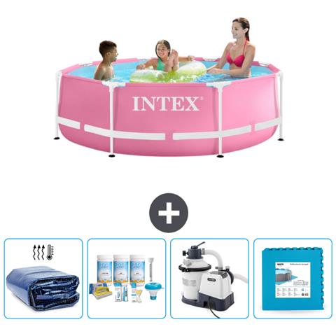 Piscina Fuori Terra - In Giro - 244x244x76 Cm - Rosa - Include Accessori Coordinati Cb60 - Foto 1