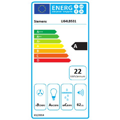 iQ300 LI64LB531 cappa aspirante Semintegrato (semincassato) Stainless steel 271 m³ /h A - Foto 2