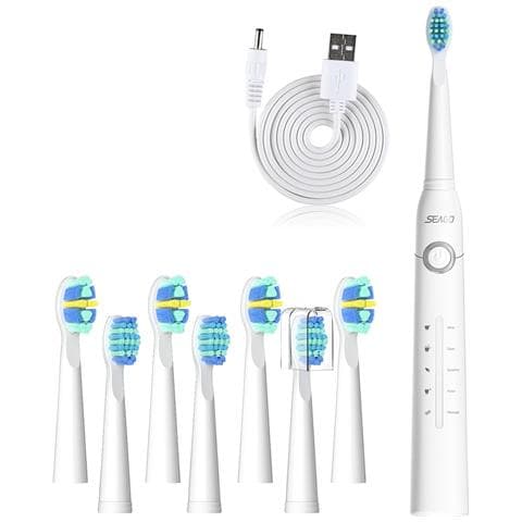 Spazzolino Elettrico Sonico Con 5 Modalità Di Pulizia White - Foto 8