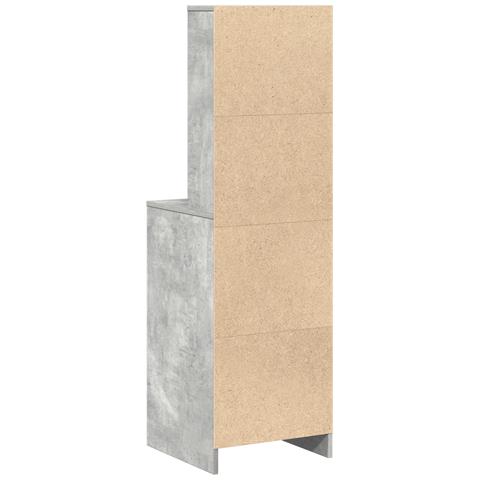 Mobile Alto Grigio Cemento 40x41x135 cm Legno Ingegnerizzato - Foto 1