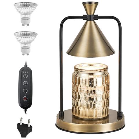 Lampada Profumata Elettrica Con Timer Scaldacandele Oro - Foto 1