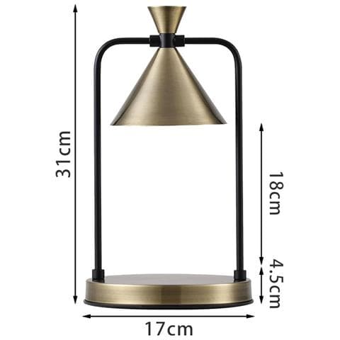 Lampada Profumata Elettrica Con Timer Scaldacandele Oro - Foto 2