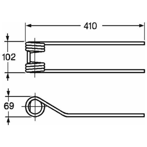 Dente Girello Adattabile A Ima La Rocca Filo 9 Confezione Da 5 Pezzi - Foto 1