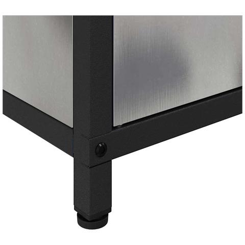 Armadietto per Stoccaggio in Cucina con lo scaffale Argento - Foto 9