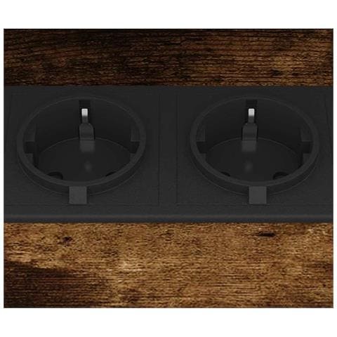 Mobiletti da Notte 2 pcs Rovere fumo 38 x 30 x 48 cm - Foto 9