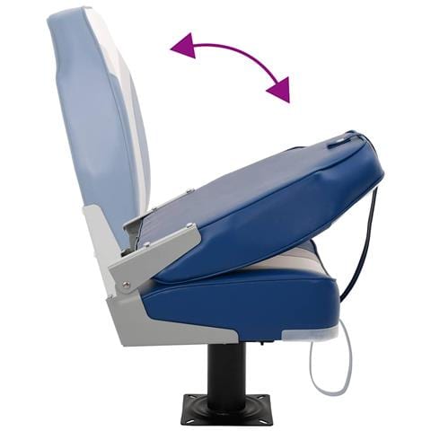 Set Sedile da Barca Pieghevole 2pz con Schienale Alto - Foto 9