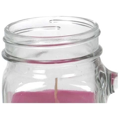 Candela Profumata Rosa 40h In Un Barattolo Con Coperchio, Rosa - Foto 5