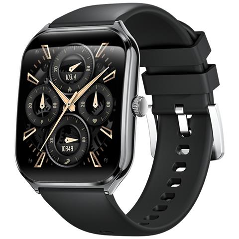 Smartwatch Grigio Siderale Con Cinturino In Silicone Nero - Monitoraggio Avanzato Salute E Fitness - Foto 1