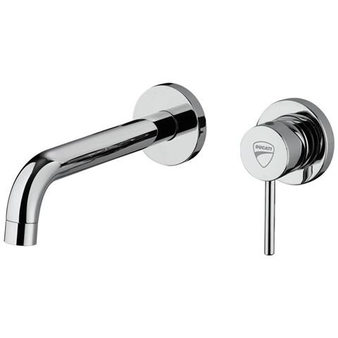 Hd15 Miscelatore Lavabo A Parete - Bocca Da 20 Cm Cromo A Magazzino - Foto 1