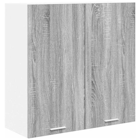 Armadio pensile con porta Riga Grigio Sonoma 80 x 31 x 80 cm - Foto 1