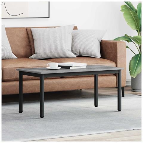 Tavolino da salotto Grigio Sonoma 100 x 50 x 45 cm - Foto 2