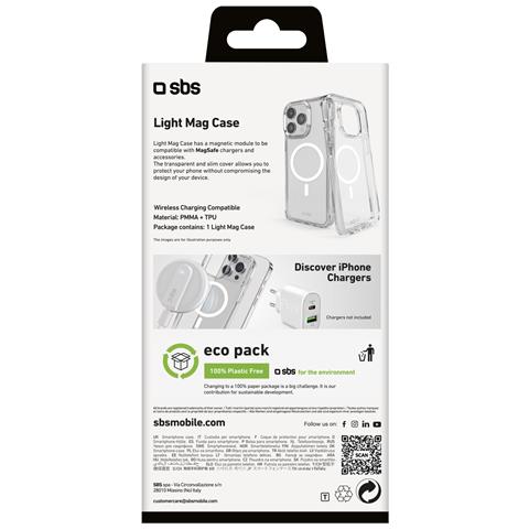 Light Mag custodia per cellulare 16 cm (6.3") Cover Trasparente - Foto 2