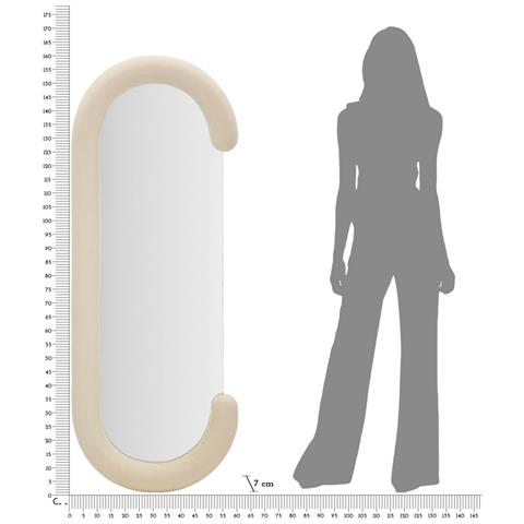 Specchio Con Cornice Ecci-beige-mdf-60x7x160 Cm - Foto 6