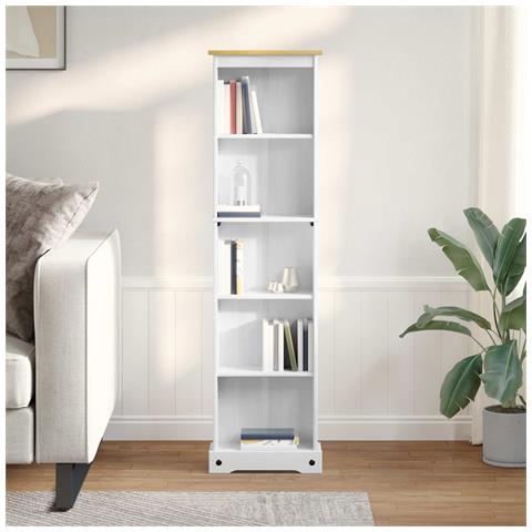 Libreria Bianco 46 x 20 x 170 cm Pino massello - Foto 2