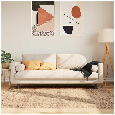 Runner Tappeto MARSA Giallo 120 x 170 cm Poliestere e PVC - Foto 2