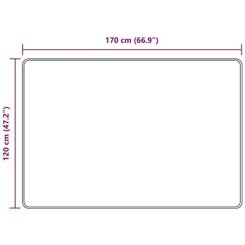 Runner Tappeto MARSA Giallo 120 x 170 cm Poliestere e PVC - Foto 7
