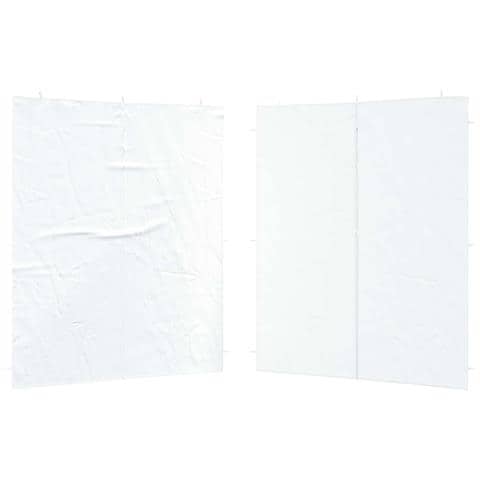 Parete per tenda da festa 2 pcs Bianco 200 x 195 cm - Foto 1