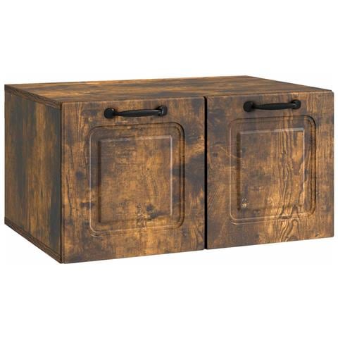 Mobile Porta TV da Muro Rovere Fumo 59,5 x 41 x 30 cm - Foto 1