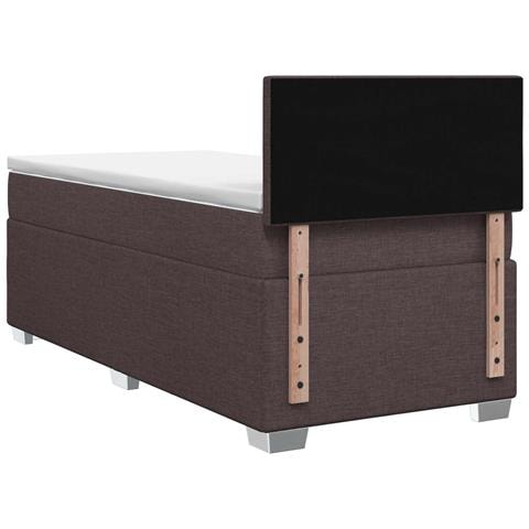 Letto box spring con materasso Marrone Scuro 90 x 190 cm - Foto 10