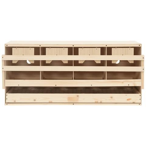 Casetta Cova per Galline 4 Scomparti 106x40x45 cm Legno di Pino - Foto 7