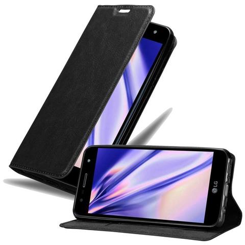 Cadorabo Custodia Compatibile Con Lg X Power 3 In Nero Di Notte - Coperchio Protettiva Con Chiusura Magnetica, Funzione Stand E Tasca Per Le Carte - Foto 1