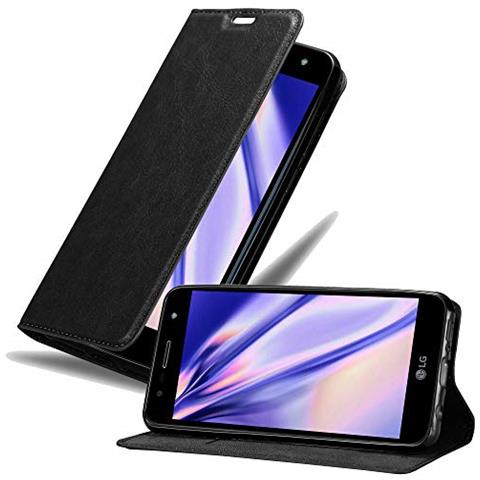 Cadorabo Custodia Compatibile Con Lg X Power 3 In Nero Di Notte - Coperchio Protettiva Con Chiusura Magnetica, Funzione Stand E Tasca Per Le Carte - Foto 4