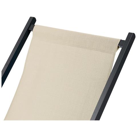 Sedia A Sdraio Alluminio Beige Locri Ii - Foto 7