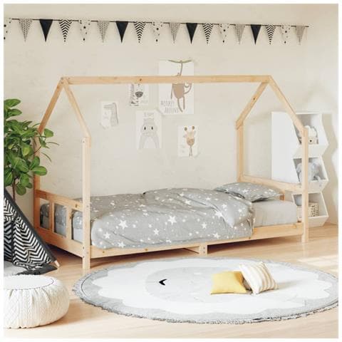 Giroletto Per Bambini 90x200 Cm In Legno Massello Di Pino - Foto 1