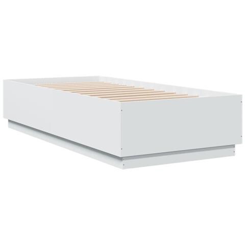 Giroletto Con Luci Led Bianco 90x200 Cm In Legno Multistrato - Foto 3