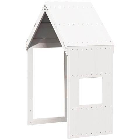 Tetto Per Letto Bambini Bianco 60x89x134,5 Legno Massello Pino - Foto 2