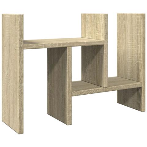 Organizer Scrivania Rovere Sonoma 34,5x15,5x35,5 Cm Multistrato - Foto 2