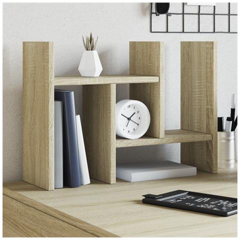 Organizer Scrivania Rovere Sonoma 34,5x15,5x35,5 Cm Multistrato - Foto 1