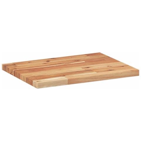 Ripiano A Parete 60x30x2 Cm Legno Massello Acacia Rifinito Olio - Foto 3