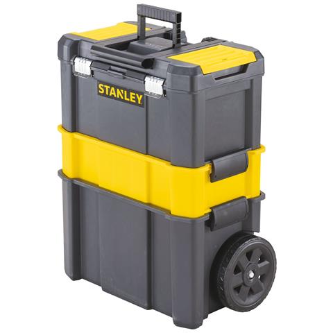 Carrello Trolley Porta Attrezzi E Minuterie Con 3 Livelli Di Stoccaggio E Lucchettabile Professionale Stanley - Foto 1