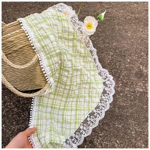 Sciarpa A Triangolo Scozzese, Elegante Foulard Per Le Donne Green - Foto 2