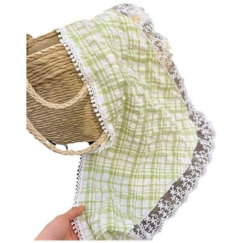 Sciarpa A Triangolo Scozzese, Elegante Foulard Per Le Donne Green - Foto 1