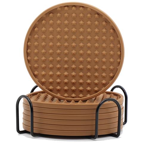 Set Di 6 Sottobicchieri Da Caffè In Silicone Con Supporto Coffee - Foto 1