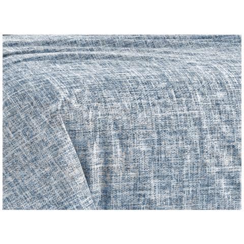 Copripiumino Sacco Piumone 100% Cotone Made In Italy Disegno Canva Piazza E Mezza Blu - Foto 2