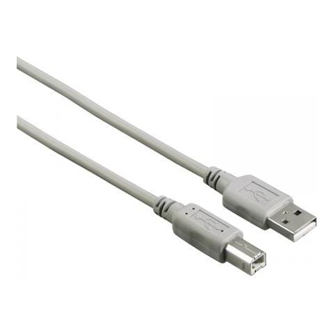 Hama Cavo Usb A 2.0/usb B 2.0, 1,5 Metri, Grigio, Sfuso 25 Pzz - Foto 1