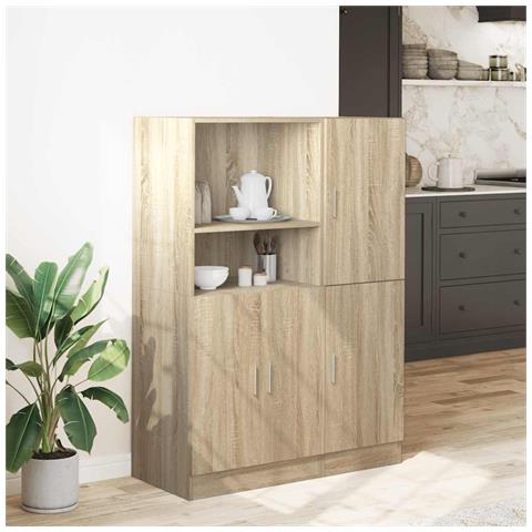 Set Di Mobili Da Cucina 2 Pz Rovere Sonoma In Truciolato - Foto 3