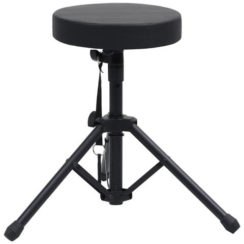 Sgabello Per Batteria Regolabile Nero Rotondo - Foto 1