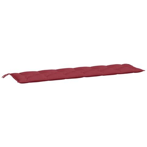 Cuscino Per Panca Rosso Vino 200x50x7 Cm In Tessuto Oxford - Foto 1