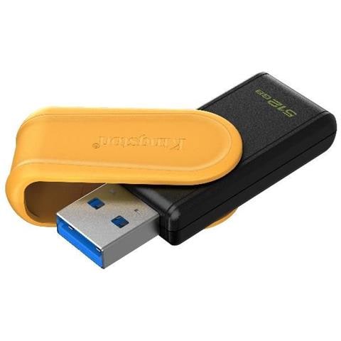 Chiavetta USB DataTraveler Exodia S con Capacità 512 GB Colore Nero Giallo - Foto 1