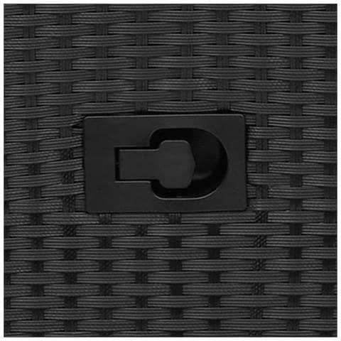 Divano Giardino Reclinabile 2Posti con Tavolino Nero Polyrattan - Foto 9