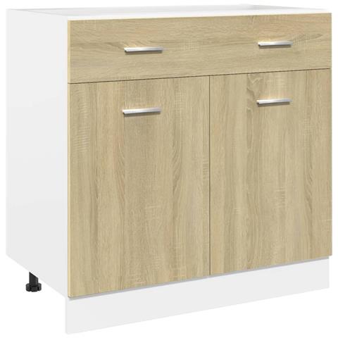 Set di Mobili Porta TV 7 pz Rovere Sonoma in Truciolato - Foto 9