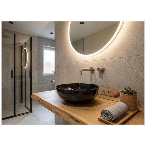 Bacinella D'appoggio D33 Cm In Ceramica Nero - Foto 3