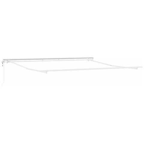 Tenda da Sole Bianco 4 × 3,5 m Metallo - Foto 1