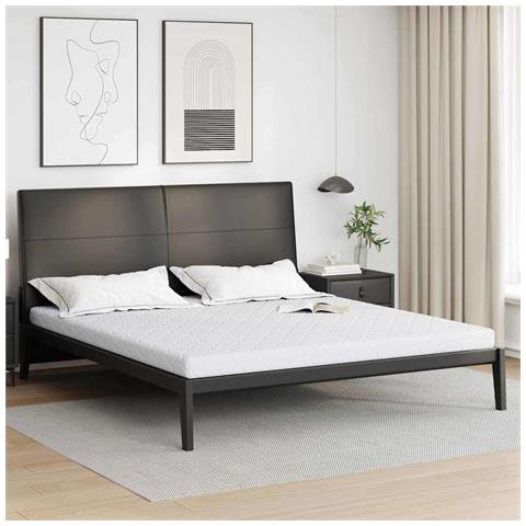 Materasso con Strato di Cocco Bianco 200 x 200 cm Schiuma PU - Foto 2
