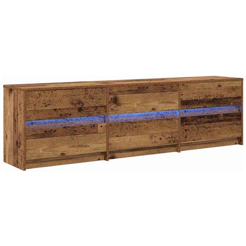 Mobile TV Marrone 180 x 34 x 50 cm Legno multistrato - Foto 1