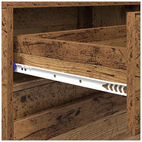 Mobile TV Marrone 180 x 34 x 50 cm Legno multistrato - Foto 9